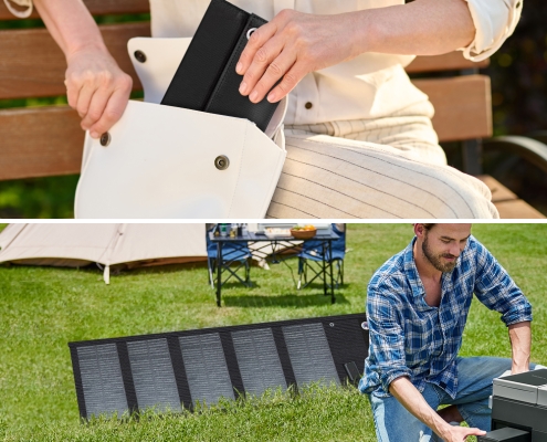 SMARAAD 50W 5-Fold Portable Solar Panel Black (2)