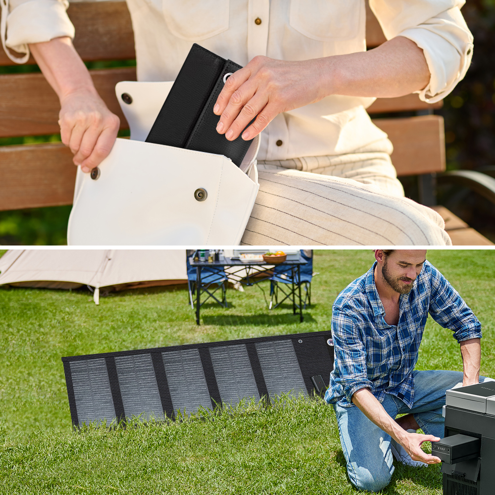 SMARAAD 50W 5-Fold Portable Solar Panel Black (2)