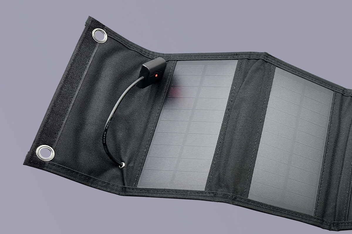 SMARAAD 50W 5-Fold Portable Solar Panel Black (5)