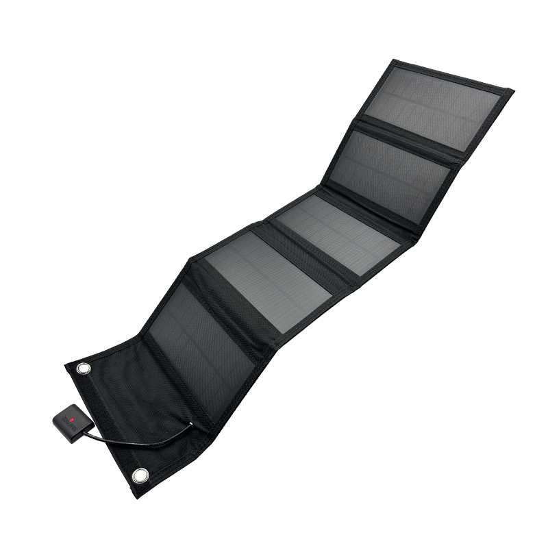 SMARAAD 50W 5-Fold Portable Solar Panel Black (7)