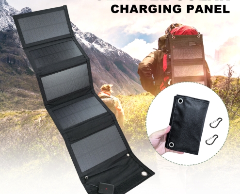 SMARAAD 50W 5-Fold Portable Solar Panel Black (8)