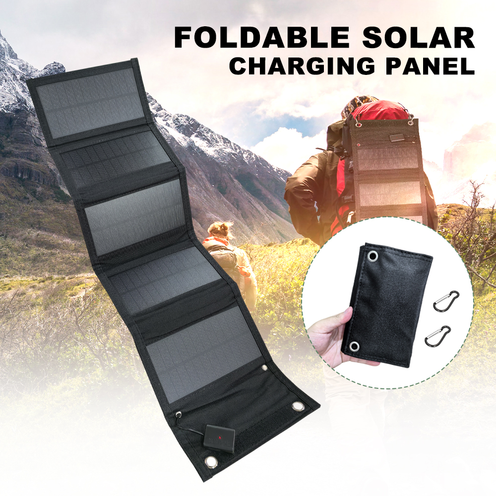 SMARAAD 50W 5-Fold Portable Solar Panel Black (8)