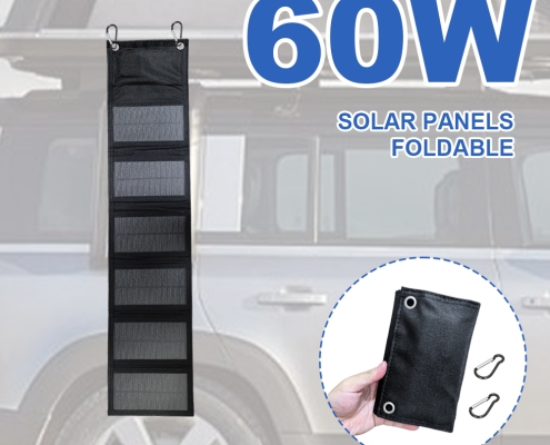 SMARAAD 60W 6-Fold Portable Solar Panel Black (2)
