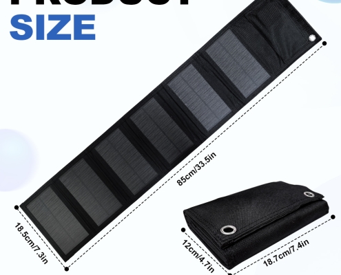 SMARAAD 60W 6-Fold Portable Solar Panel Black (3)