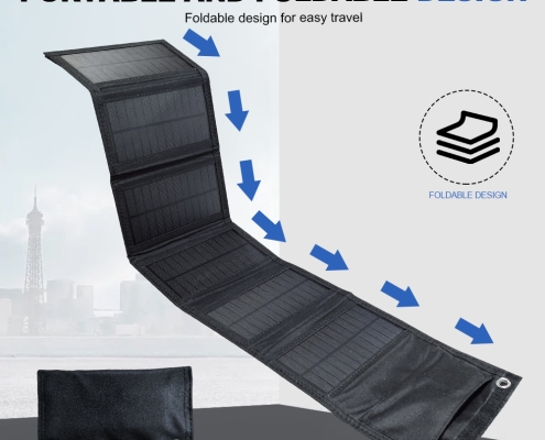 SMARAAD 60W 6-Fold Portable Solar Panel Black (5)