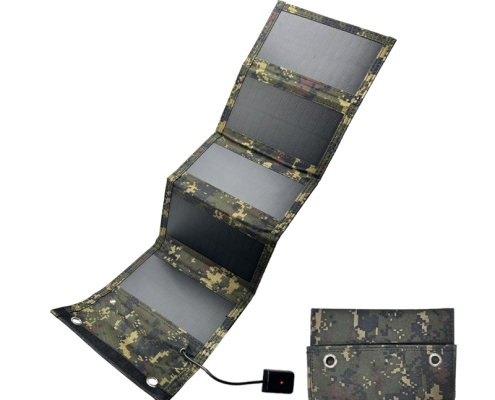 The 50W 5-Fold Portable Solar Panel is your ideal outdoor power companion, combining high-efficiency monocrystalline solar cells with a compact 5-fold design. Available in classic black and tactic